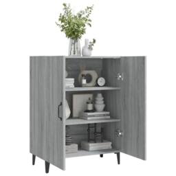 Berkfield Home Sideboard Grey Sonoma 70x34x90 cm Engineered Wood - Size: 70 x 34 x 90 cm - thumbnail 7