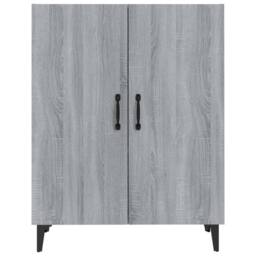 Berkfield Home Sideboard Grey Sonoma 70x34x90 cm Engineered Wood - Size: 70 x 34 x 90 cm - thumbnail 1