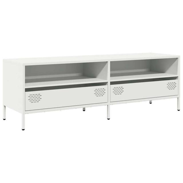 Berkfield Home TV Cabinet White 135x39x43.5 cm Cold-rolled Steel - image 1