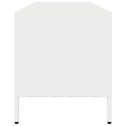 Berkfield Home TV Cabinet White 135x39x43.5 cm Cold-rolled Steel - thumbnail 6