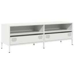 Berkfield Home TV Cabinet White 135x39x43.5 cm Cold-rolled Steel