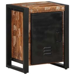 Berkfield Home Bedside Cabinets 2 pcs Multicolour Solid Rough Wood Mango - thumbnail 2