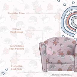 Kidsaw Kids Mini Chair Sofa Peppa Pig Pink - thumbnail 4
