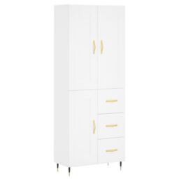 Berkfield Home Highboard White 69.5x34x180 cm Engineered Wood - thumbnail 2