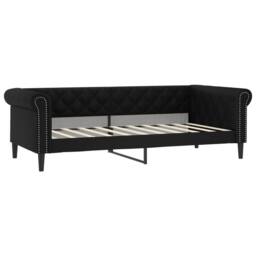 Berkfield Home Day Bed Black 90x190 cm Faux Leather
