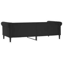 Berkfield Home Day Bed Black 90x190 cm Faux Leather - thumbnail 5