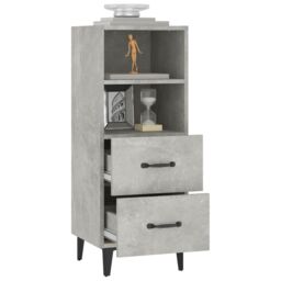 Berkfield Home Sideboard Concrete Grey 34.5x34x90 cm Engineered Wood - thumbnail 5