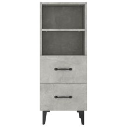 Berkfield Home Sideboard Concrete Grey 34.5x34x90 cm Engineered Wood - thumbnail 6