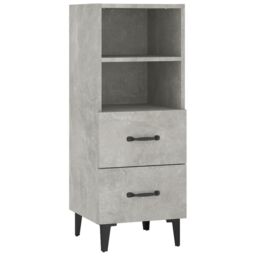 Berkfield Home Sideboard Concrete Grey 34.5x34x90 cm Engineered Wood - thumbnail 2