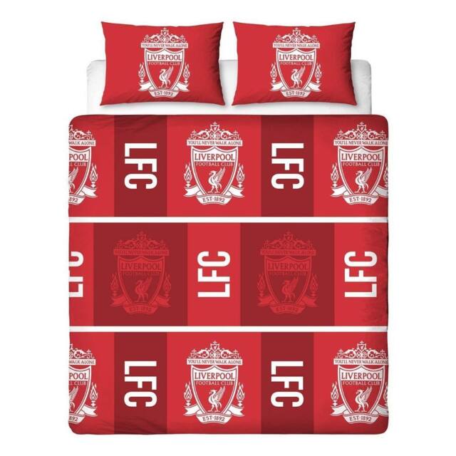 Liverpool FC 91 Rotary Crest Reversible Duvet Cover Set in Red - Size: Double - image 1
