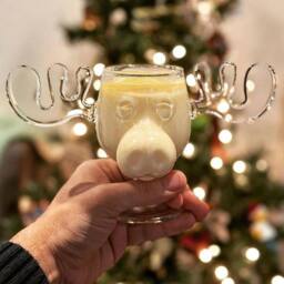 SPETLEK Christmas Vacation Glass Moose Cup in Clear - thumbnail 4