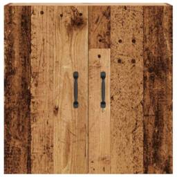 Berkfield Home Wall Cabinet Old Wood 60x31x60 cm Engineered Wood in Brown - Size: 60 x 31 x 60 cm - thumbnail 4