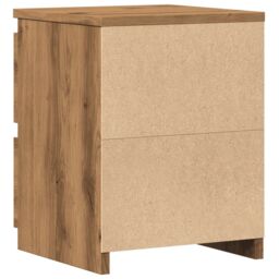 Berkfield Home Bedside Cabinet¬†Aritisan Oak 30x30x40 cm Engineered Wood in Brown - Size: 30 x 30 x 40 cm - thumbnail 6