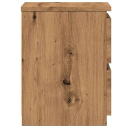 Berkfield Home Bedside Cabinet¬†Aritisan Oak 30x30x40 cm Engineered Wood in Brown - Size: 30 x 30 x 40 cm - thumbnail 5