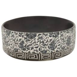 Berkfield Home Countertop Basin Black & Blue Oval 56.5x36.5x13.5 cm Ceramic - thumbnail 5