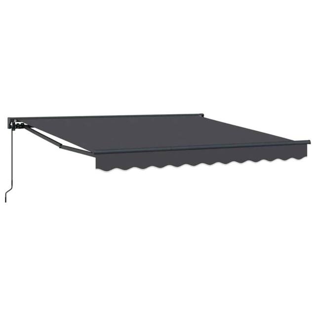 Berkfield Home Manual Retractable Awning - Anthracite, 300x250 cm in Dark Grey - image 1