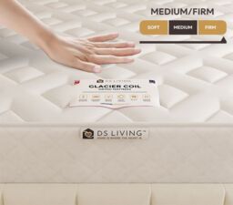 DS Living Nightfall Ortho Gel Glacier Spring Mattress in Off-White - Size: Small Double - thumbnail 4