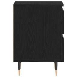 Berkfield Home Bedside Cabinets 2 pcs Black Oak 40x35x50 cm Engineered Wood - Size: 40 x 35 x 50 cm - thumbnail 7