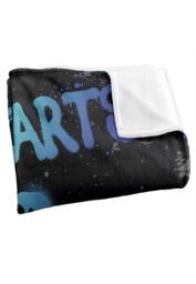 Warner Brothers Harry Potter Hogwarts Spray Paint Blanket 152 x 127 cm in White - thumbnail 3