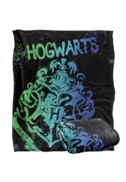 Warner Brothers Harry Potter Hogwarts Spray Paint Blanket 152 x 127 cm in White - thumbnail 2