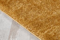 Smart Living Super Soft Fluffy Thick Pile Shimmer Shaggy Area Rugs in Gold - Size: 80 cm x 150 cm - thumbnail 3
