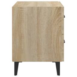 Berkfield Home Decorative Bedside Cabinets 2 pcs Sonoma Oak 40x35x47.5 cm in Light Tan - thumbnail 7