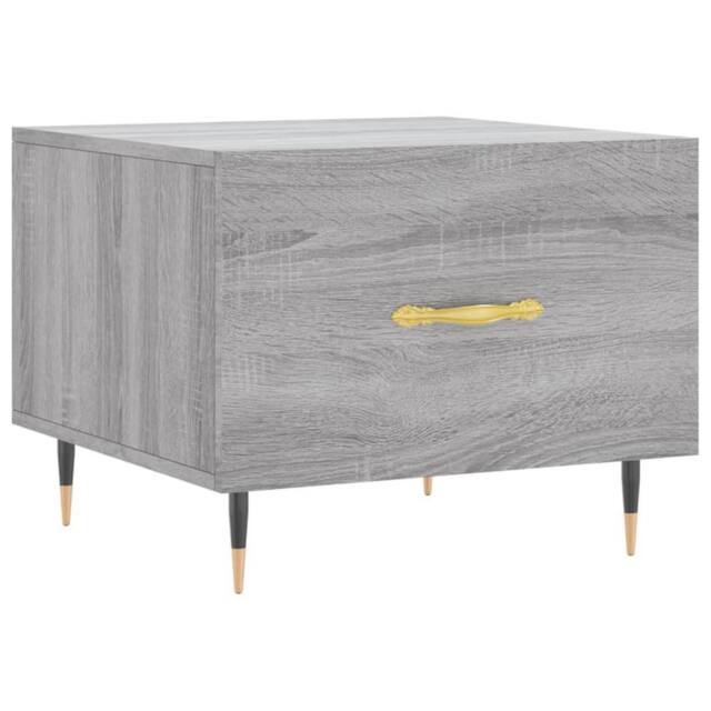 Berkfield Home Coffee Table Grey Sonoma 50x50x40 cm Engineered Wood - Size: 50 x 50 x 40 cm - image 1