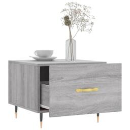 Berkfield Home Coffee Table Grey Sonoma 50x50x40 cm Engineered Wood - Size: 50 x 50 x 40 cm - thumbnail 4