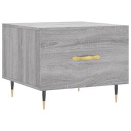 Berkfield Home Coffee Table Grey Sonoma 50x50x40 cm Engineered Wood - Size: 50 x 50 x 40 cm - thumbnail 1
