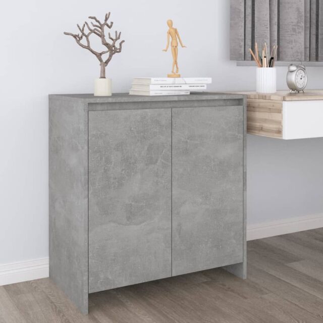 Berkfield Home Sideboard Concrete Grey 70x41x75 cm Engineered Wood - Size: 70 x 41 x 75 cm - image 1