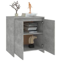 Berkfield Home Sideboard Concrete Grey 70x41x75 cm Engineered Wood - Size: 70 x 41 x 75 cm - thumbnail 5