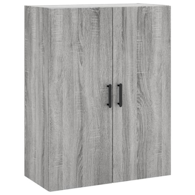 Berkfield Home Wall Mounted Cabinet Grey Sonoma 69.5x34x90 cm - image 1