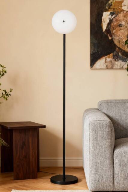 Living and Home 36W Dimmable Floor Lamp with 3-Colour Temperature & Remote Control in Black - image 1