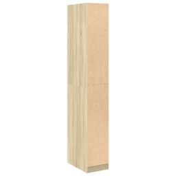 Berkfield Home Wardrobe Sonoma Oak 30x50x200 cm Engineered Wood in Brown - Size: 30 x 50 x 200 cm - thumbnail 6