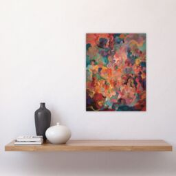 "Artery8 The Hedonism Rainbow By Susan Dumont Flowing Abstract Pastels Unframed Wall Art Print Poster Home Decor Premium - Size: W12"" x H16""" - thumbnail 4