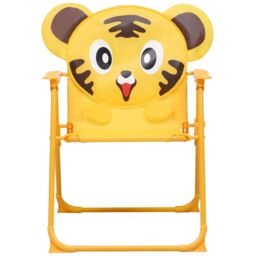 Berkfield Home 3 Piece Kids' Garden Bistro Set with Parasol Yellow - thumbnail 5