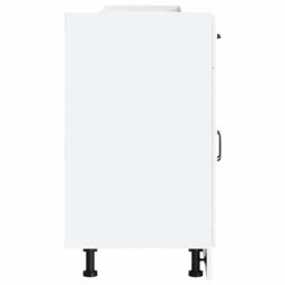 Berkfield Home Kitchen Base Cabinet Kalmar White Engineered Wood - thumbnail 6