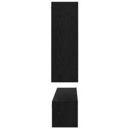 Berkfield Home TV Cabinet with Shelf 5 pcs Black oak Medium 30.5 x 30 x 90 cm - thumbnail 9