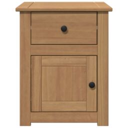 Berkfield Home Bedside Cabinet Panama 46x40x57 cm Solid Wood Pine in Brown - Size: 46 x 40 x 57 cm - thumbnail 4