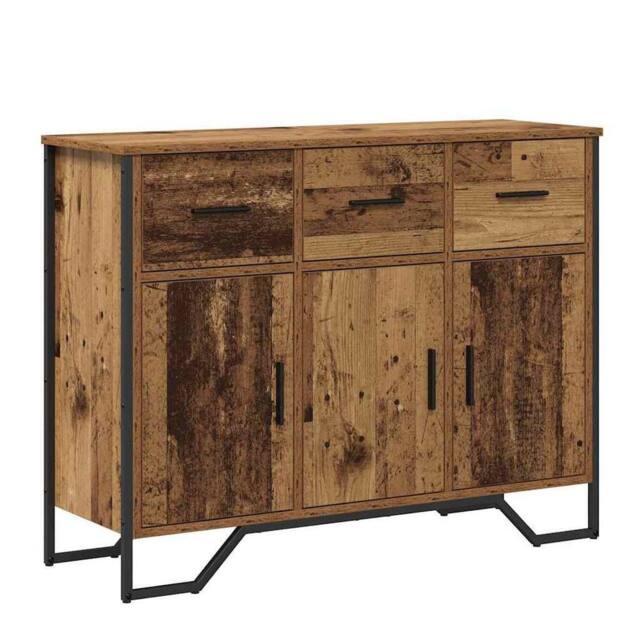 Berkfield Home Sideboard Old Wood Oak 97x32.5x74.5 cm Engineered Wood in Brown - image 1