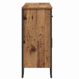 Berkfield Home Sideboard Old Wood Oak 97x32.5x74.5 cm Engineered Wood in Brown - thumbnail 7
