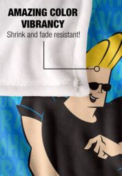 Johnny Bravo Logo Repeat Silky Touch Super Soft Throw Blanket 152 X 127 cm in White - thumbnail 4