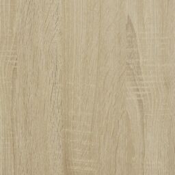 Berkfield Home Coffee Table Sonoma Oak 80x80x30 cm Engineered Wood & Metal in Brown - Size: 80 x 80 x 30 cm - thumbnail 9