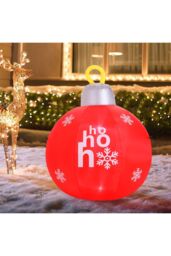 Living and Home 1.2M Christmas Inflatables Lights Large Bulb in Red - thumbnail 1