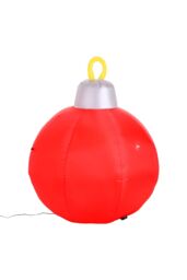 Living and Home 1.2M Christmas Inflatables Lights Large Bulb in Red - thumbnail 5