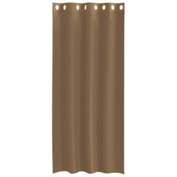 Berkfield Home Voile Curtains with Grommets 2 pcs Light Brown - thumbnail 4