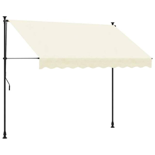 Berkfield Home Retractable Awning Cream 300x150 cm Fabric & Steel - image 1