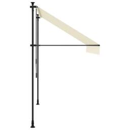 Berkfield Home Retractable Awning Cream 300x150 cm Fabric & Steel - thumbnail 4