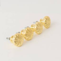 Melody Maison Set Of 4 Large Gold Vintage Swirl Drawer Knobs - 4cm - thumbnail 2
