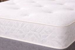 "Sloomy Somerset Plush Divan Set No Drawers-26"" Headboard in Stone - Size: Double" - thumbnail 6